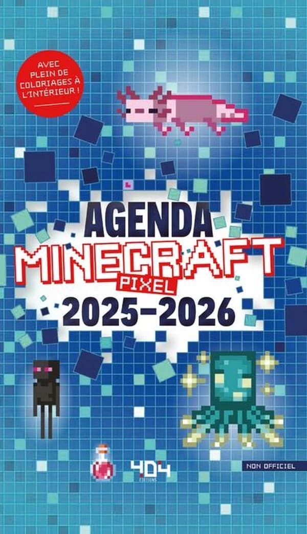 Minecraft Pixel : Agenda (édition 2025