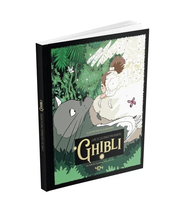 Livre de coloriage par numéro : Ghibli
