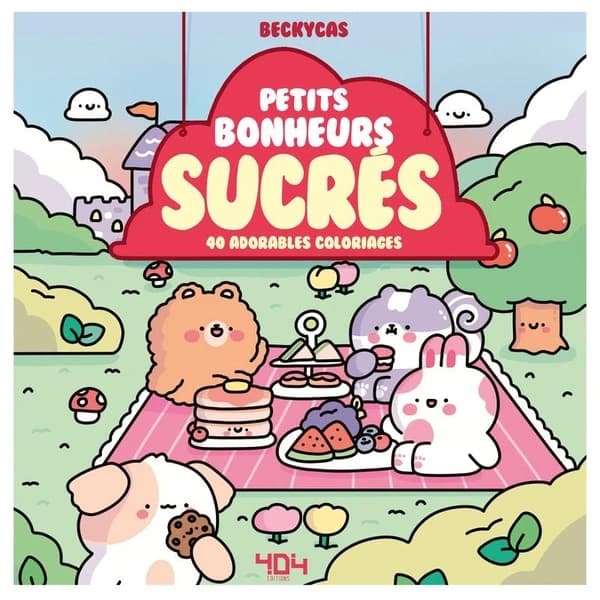 Petits bonheurs sucrés : 40 adorables coloriages