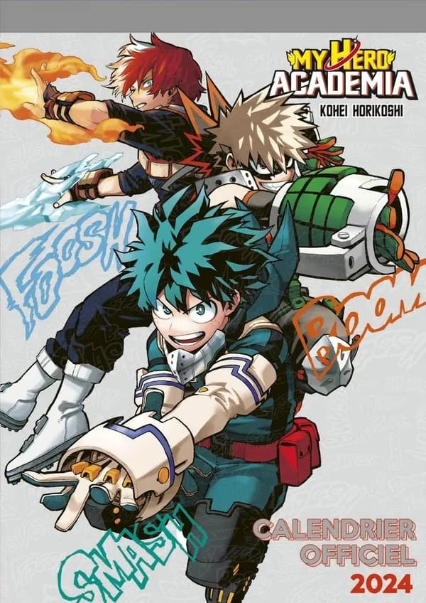 My hero Academia : Calendrier (édition 2024)