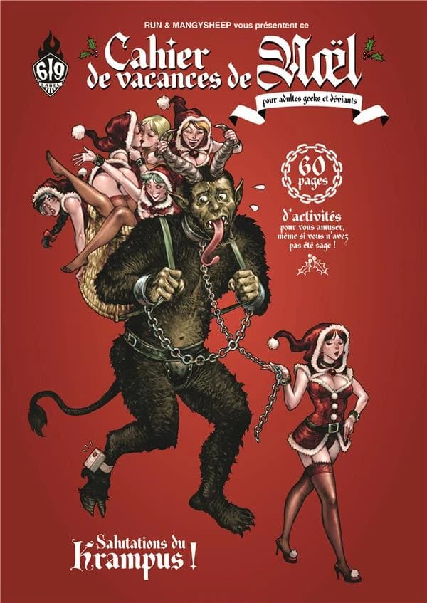 Cahier de vacances de Noël : pour adultes geeks et déviants : 60 pages d'activités pour vous amuser, même si vous n'avez pas été sage !