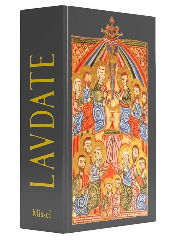 Laudate : missel grégorien des fidèles : missel latin-français, lectures quotidiennes, vie de prière : nouvelle traduction liturgique (2e éd.) présenté par D. Thomas Diradourian ; [édité par Thomas Diradourian, Jean-Xavier Salefran et Bruno Nougayrède]