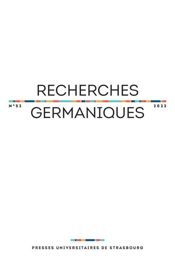 Recherches germaniques n.52