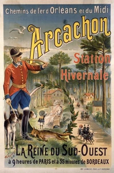 Affiche Arcachon n°3 : la reine du sud-ouest