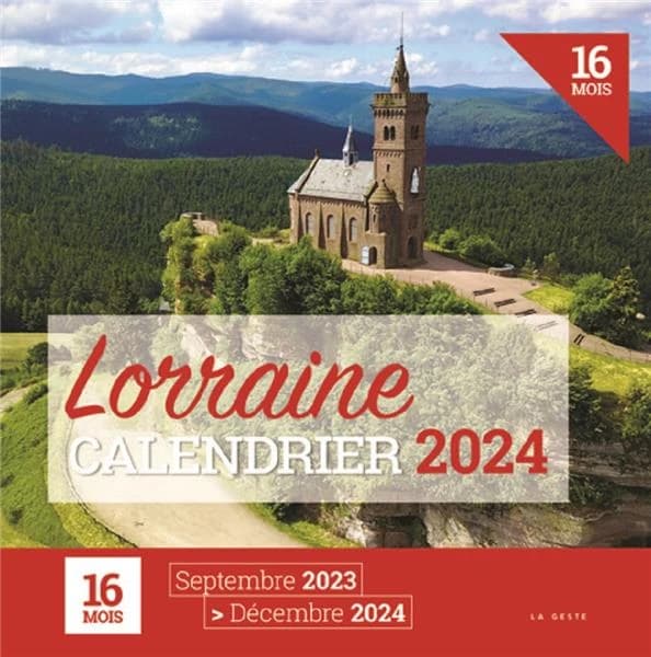 Calendrier 16 mois Lorraine