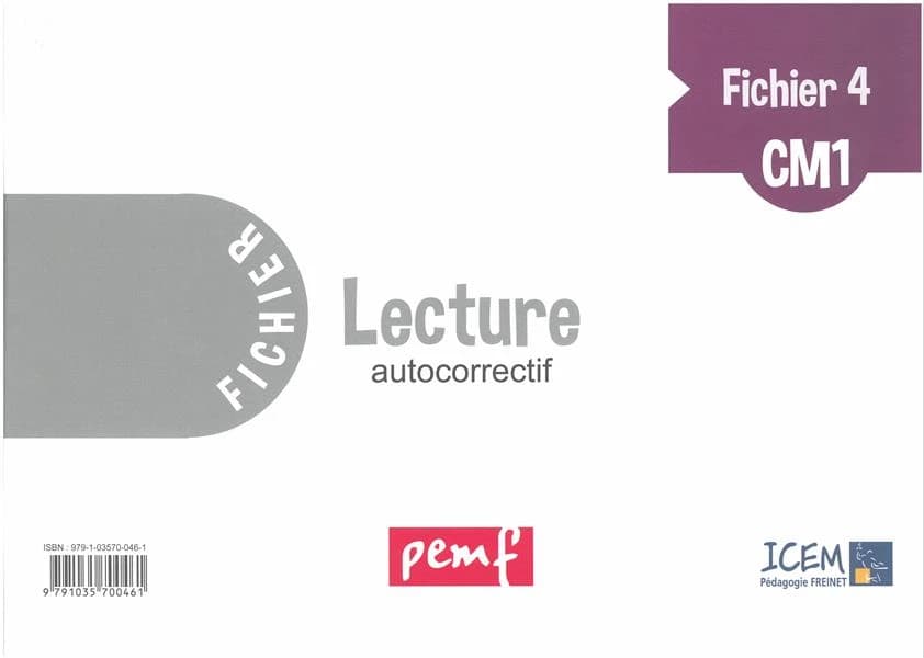 Lecture : fichier autocorrectif