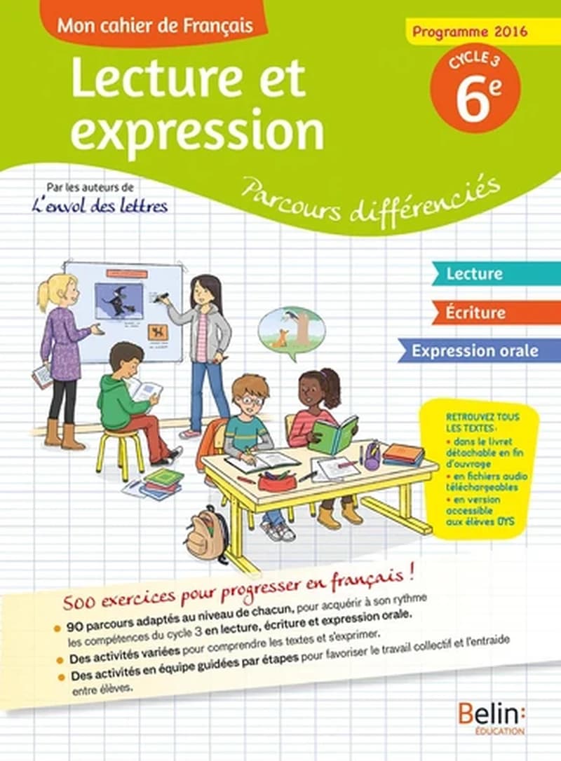 Cahier d'accompagnement personnalisé français 6e
