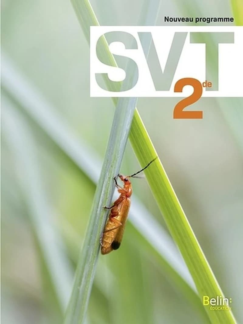 SVT, 2de : nouveau programme