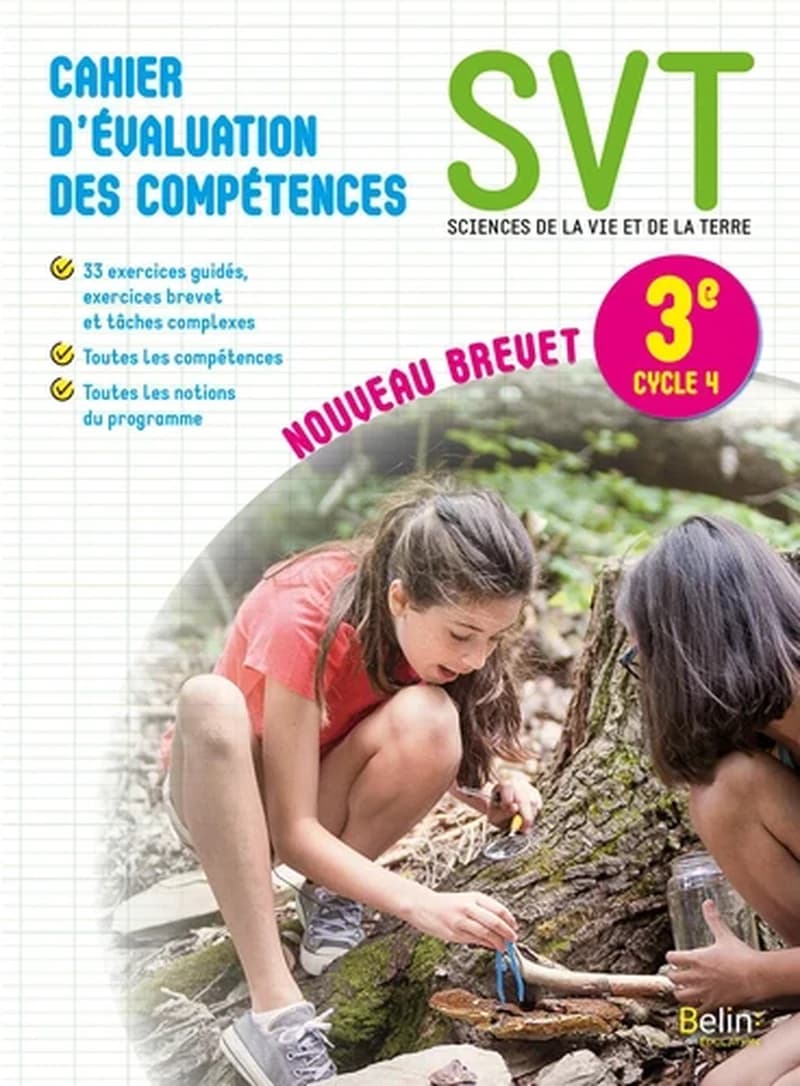 SVT 3e ; cahier d'évaluation des compétences