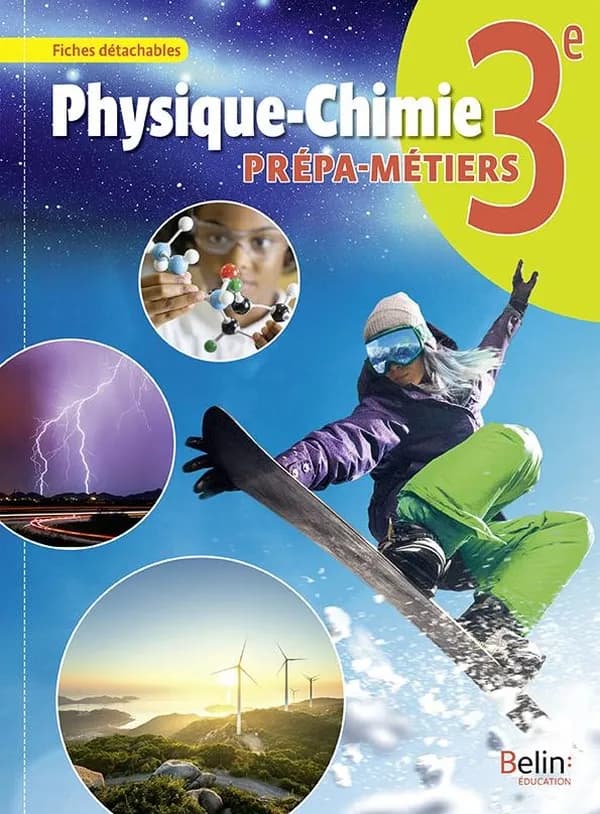 Physique-chimie, 3e prépa-métiers ; livre-cahier (édition 2019)