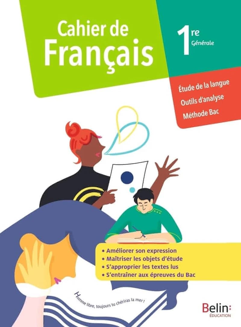 Cahier de francais 1re générale ; cahier élève (édition 2020)