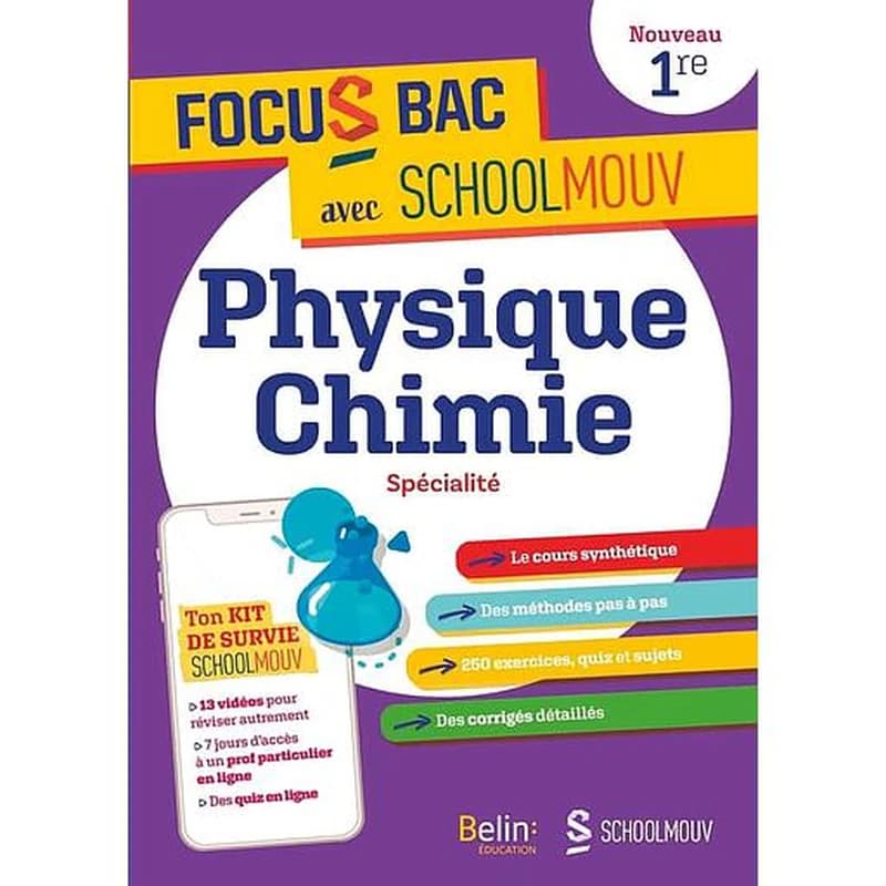 Physique chimie, 1ère spécialité