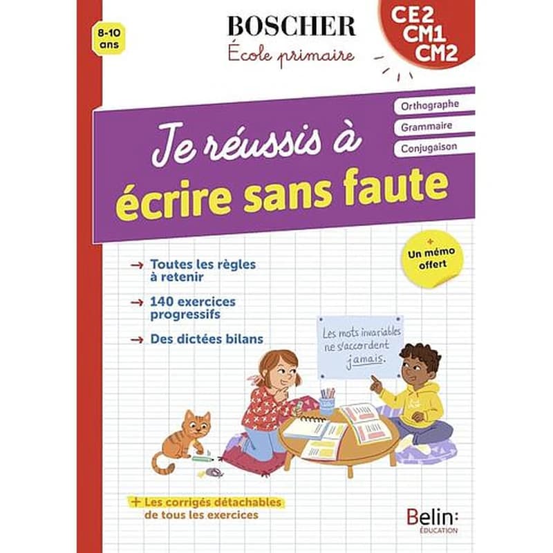 JE REUSSIS A ECRIRE SANS FAUTE