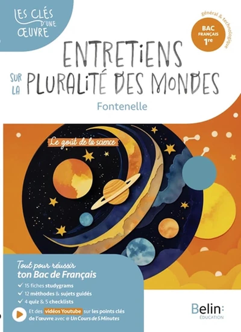 Entretiens sur la pluralité des mondes, Fontenelle : Bac français 1re, parcours Le goût de la science