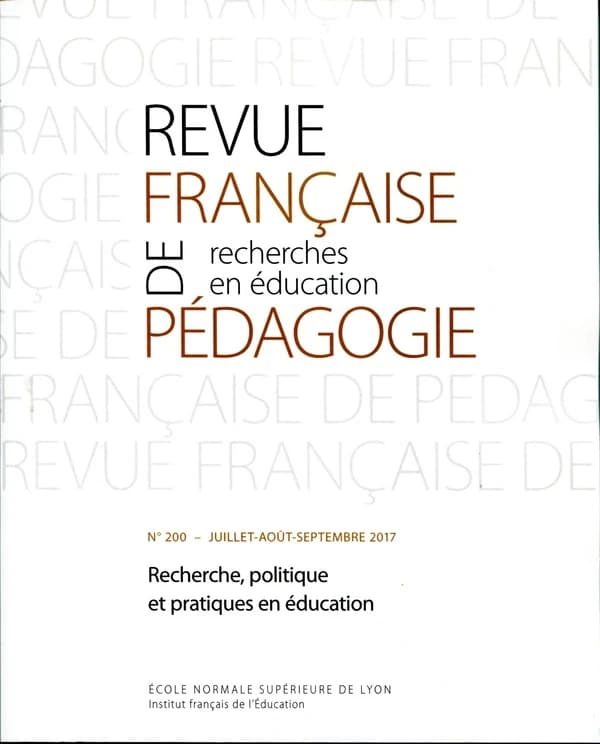 Revue française de pédagogie, n° 200