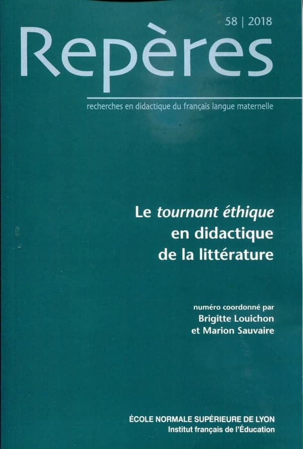 Le tournant éthique en didactique de la littérature