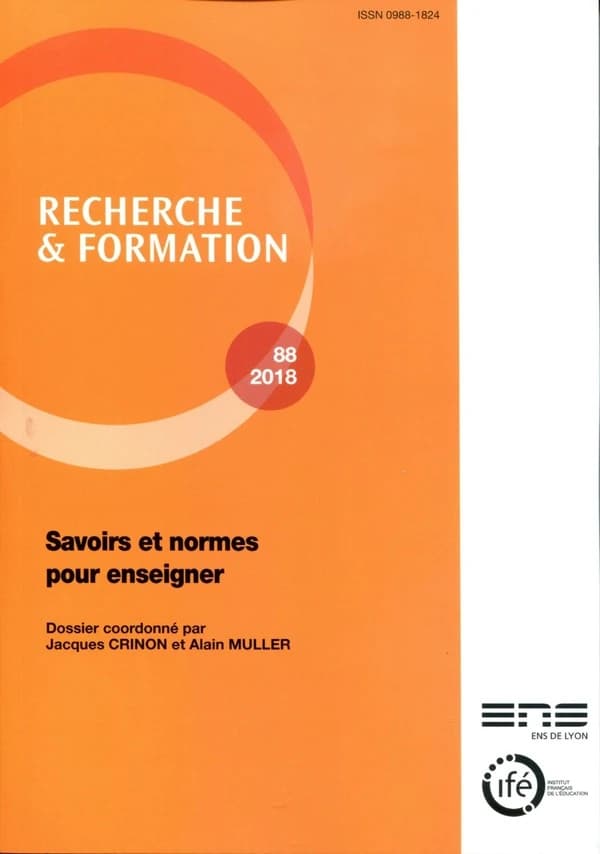 Savoirs et normes pour enseigner (édition 2018)