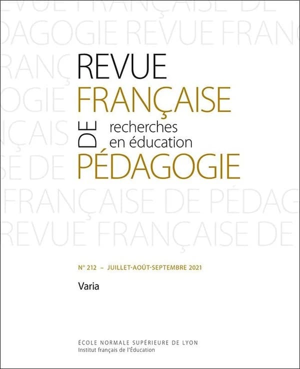 Revue française de pédagogie, n° 212