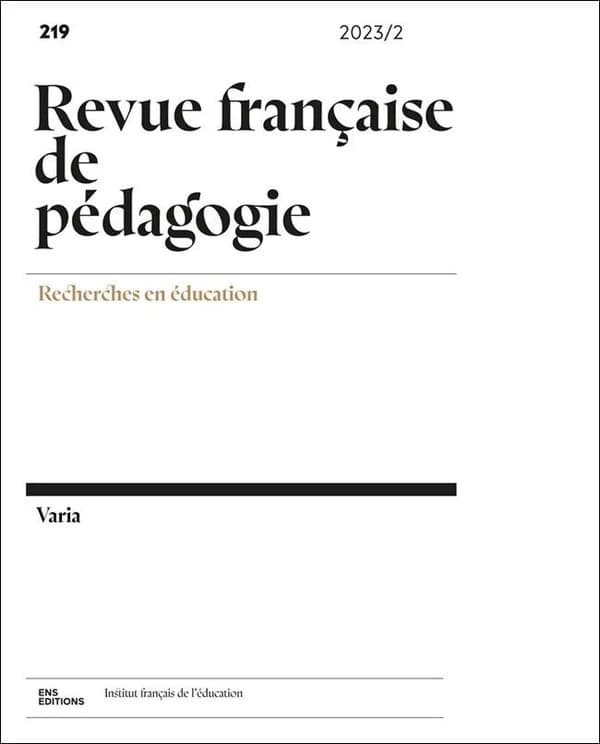 Revue française de pédagogie n.219