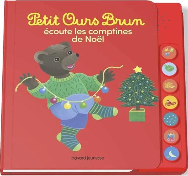 Petit Ours brun écoute les comptines de Noël
