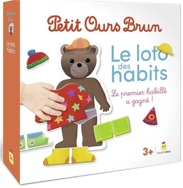 Petit Ours Brun : le loto des habits ; le premier habillé a gagné !