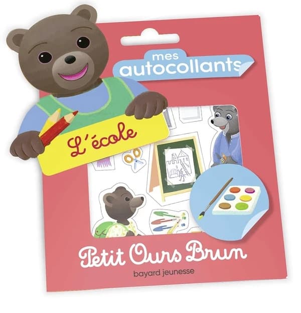 Mes autocollants Petit Ours Brun : l'école : [Autocollant]