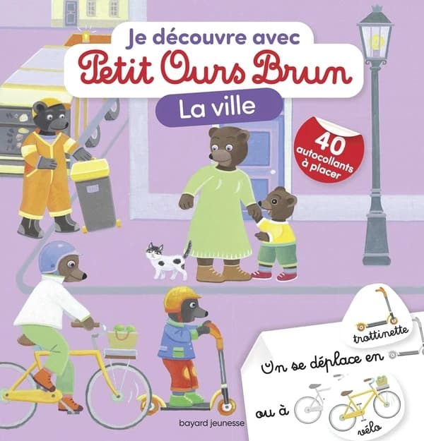 Je découvre avec Petit Ours Brun : la ville : [Autocollant]