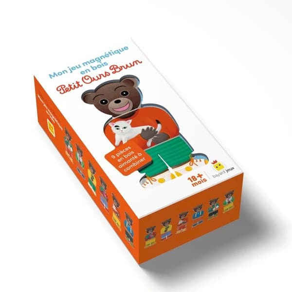 Petit Ours Brun : mon jeu magnétique en bois