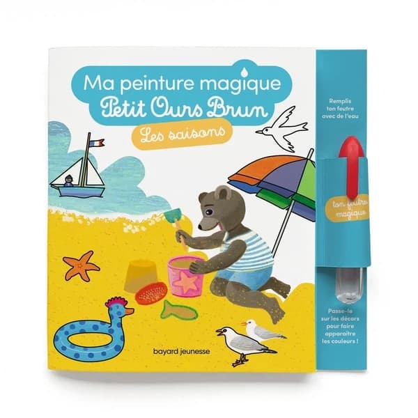 Ma peinture magique Petit Ours Brun : les saisons : [Album à colorier]