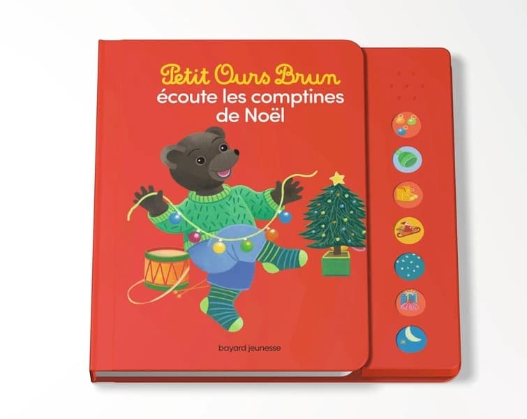 Petit Ours brun écoute les comptines de Noël