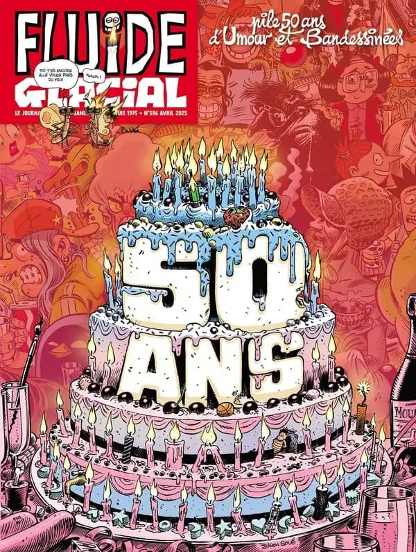 Fluide glacial n.586 : Pile 50 ans d'umour et de bandessinées
