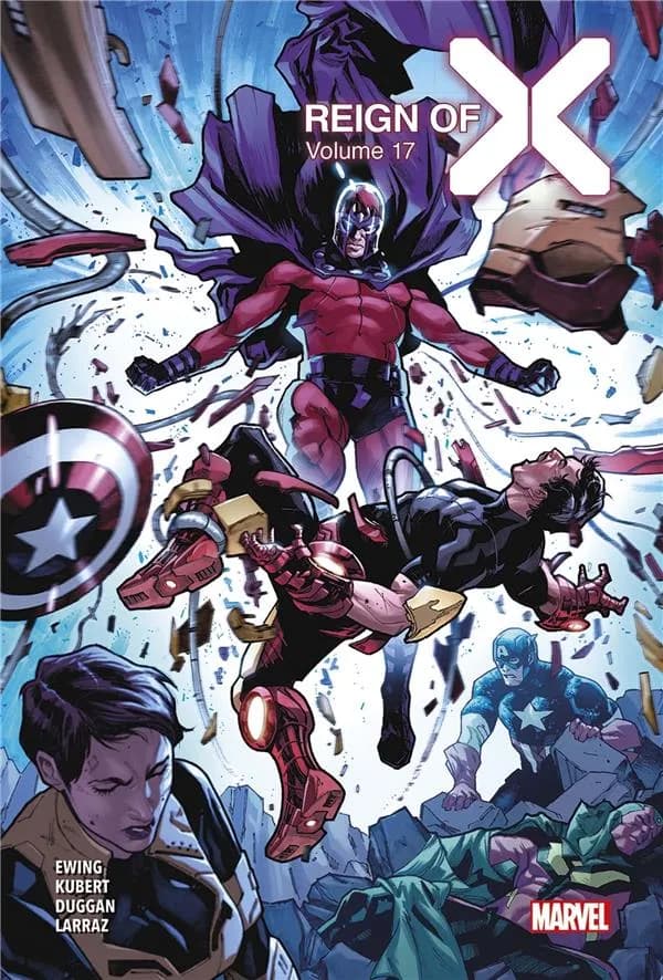 Reign of X. Volume 17 (Éd. collector) scénario, Gerry Duggan, Leah Williams, Benjamin Percy... [et al.] ; dessin, Pepe Larraz, Lucas Werneck, Martin Coccolo... [et al.] ; couleurs, Marte Gracia, Edgar Delgado, Guru-eFX... [et al.]