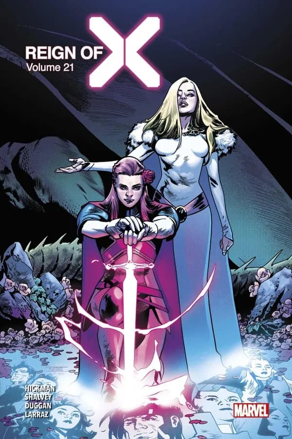 Reign of X. Volume 21 (Éd. collector, tirage limité) scénario, Tini Howard, Vita Ayala, Benjamin Percy... [et al.] ; dessin, Marcus To, Rod Reis, Javi Fernández... [et al.] ; couleurs, Erick Arciniega, Rod Reis, Matthew Wilson... [et al.]