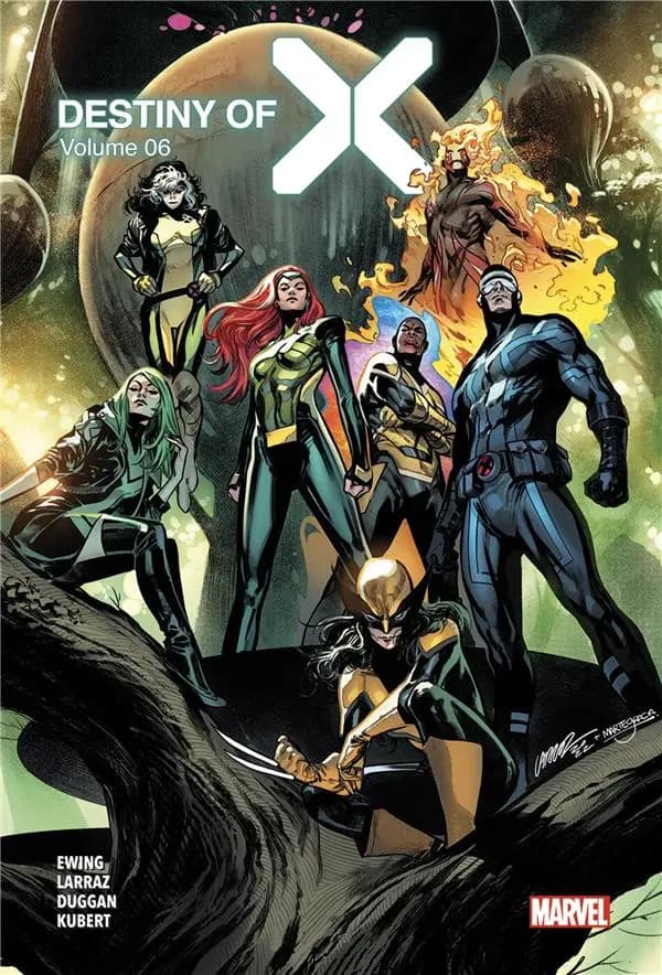 Destiny of X. Volume 06 (Éd. collector) scénario, Al Ewing, Benjamin Percy, Vita Ayala... [et al.] ; dessin, Juann Cabal, Andrés Genolet, Michael Sta... [et al.] ; couleurs, Federico Blee, Frank Martin, Guru-eFX... [et al.]