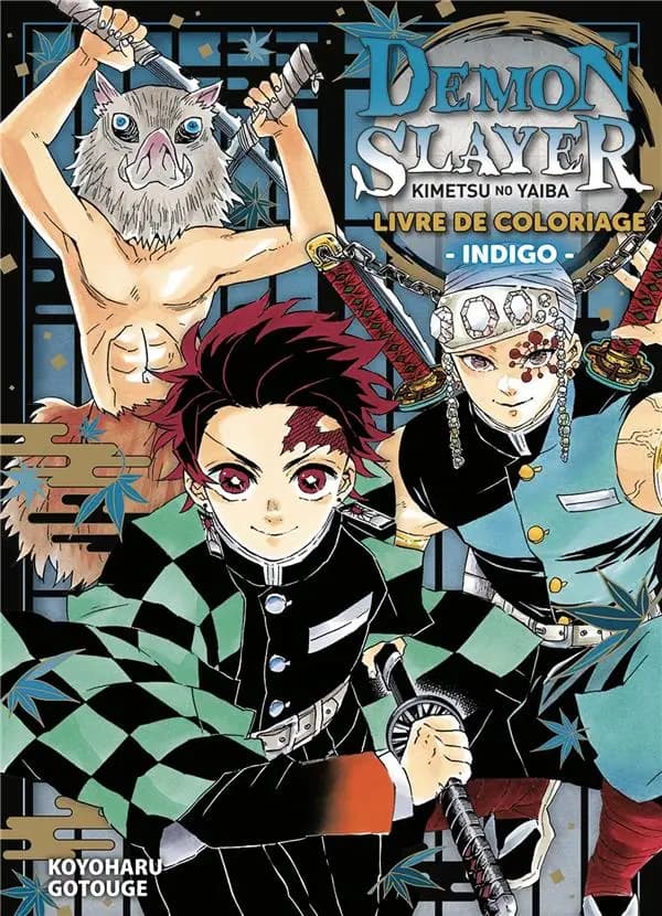 Demon Slayer : livre de coloriage n°04 : indigo : [Album à colorier]
