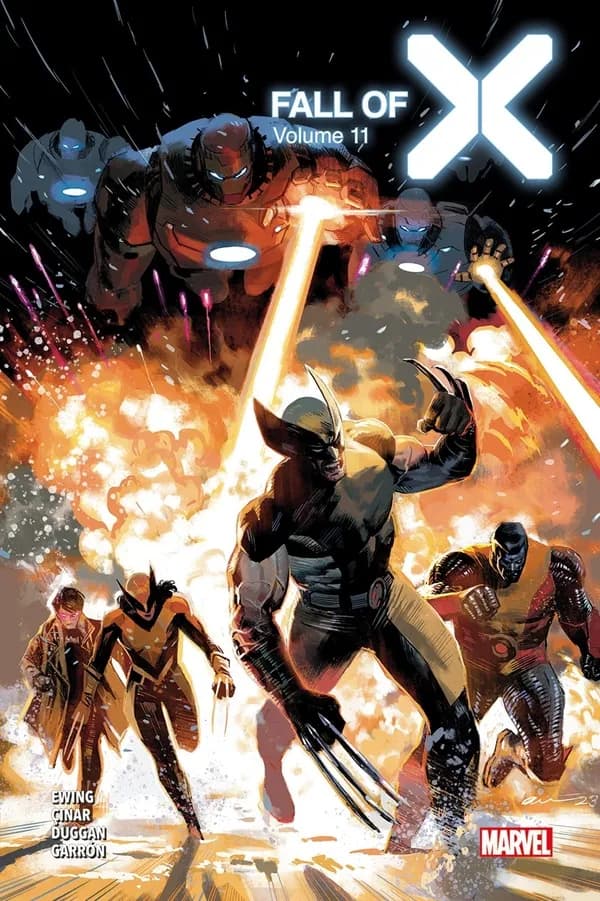 Fall of X. Volume 11 (Éd. collector) scénario, Al Ewing, Steve Foxe, Benjamin Percy... [et al.] ; dessin, Yildiray Çinar, Jonas Scharf, Ibrahim Moustafa... [et al.] ; couleurs, Federico Blee, Frank Martin, Frank D'Armata... [et al.] ; traduction, Studio M