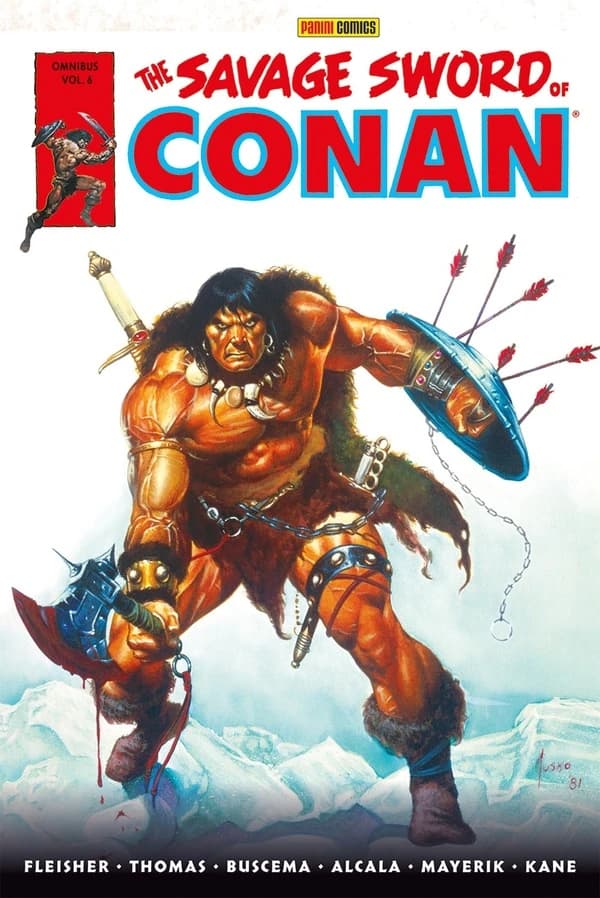 The savage sword of Conan. Volume 6, 1982-1983 (Éd. en noir et blanc) [scénario], Fleisher, Thomas ; [dessin], Buscema, Alcala, Mayerik... [et al.]