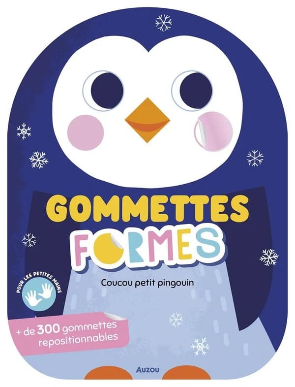 Gommettes formes : coucou petit pingouin
