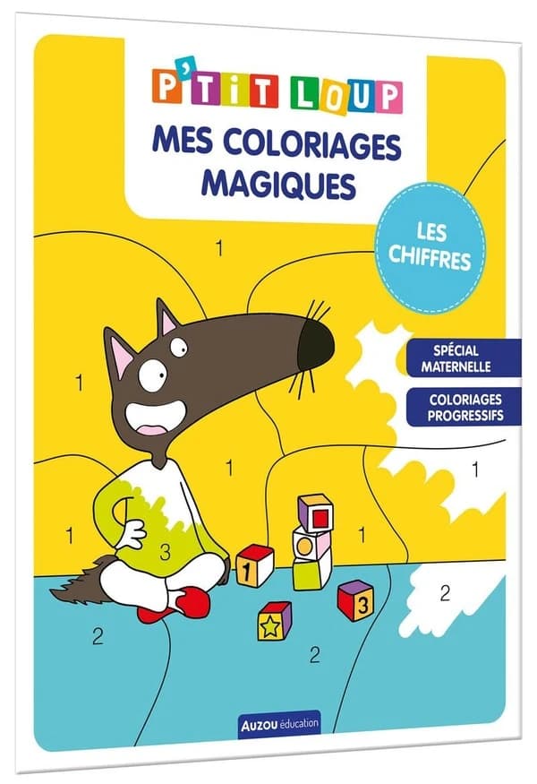 P'tit Loup ; mes coloriages magiques ; les chiffres