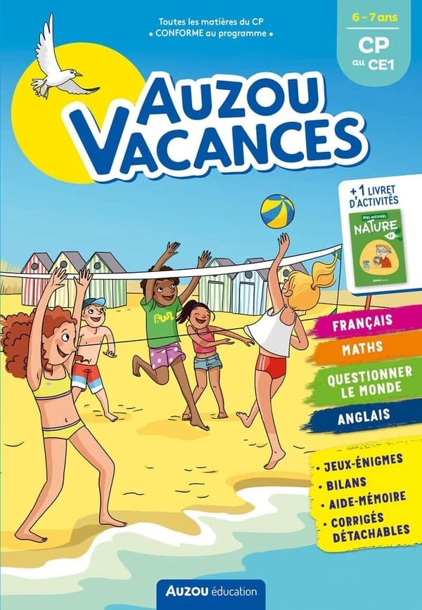 Cahier de vacances : Auzou vacances ; du CP au CE1