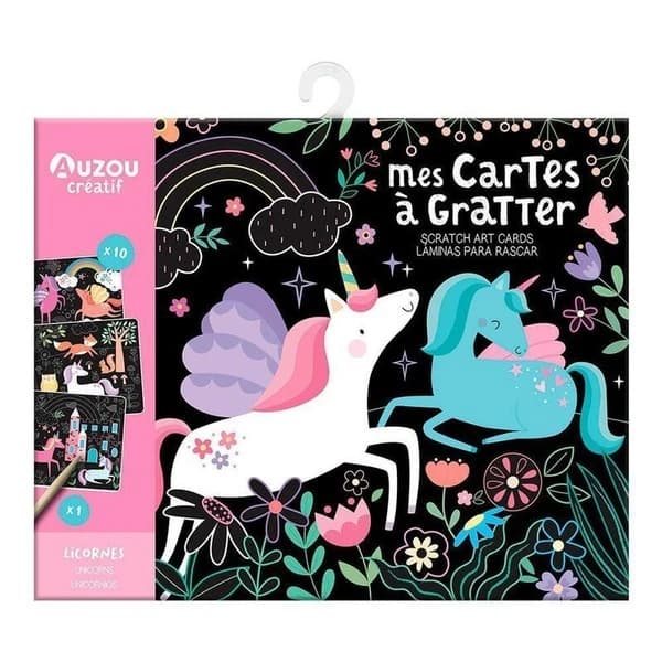 Mes cartes à gratter : licornes
