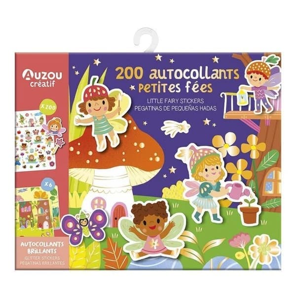 200 autocollants petites fées