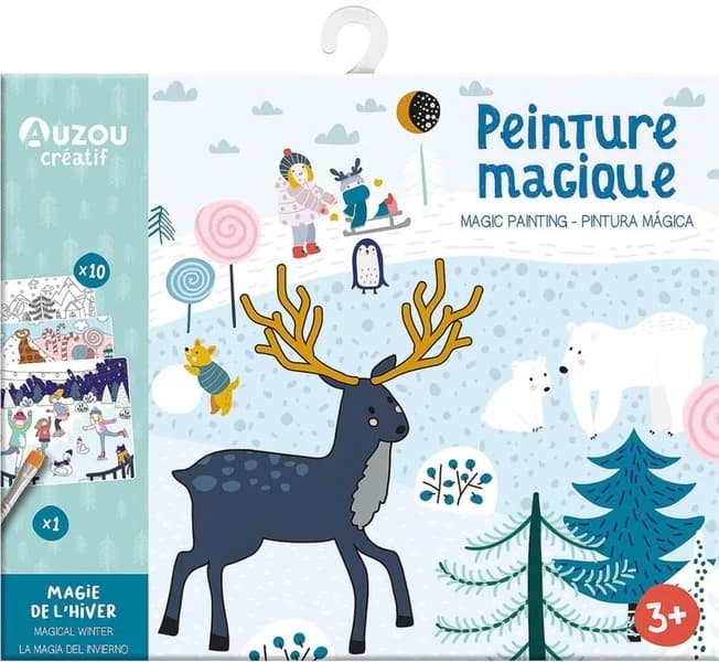 Peinture magique : magie de l'hiver