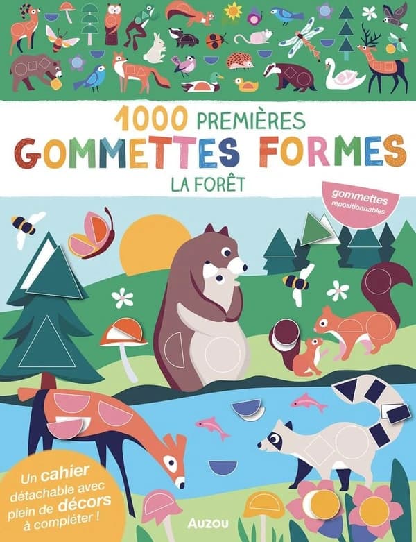1000 premières gommettes formes : La forêt