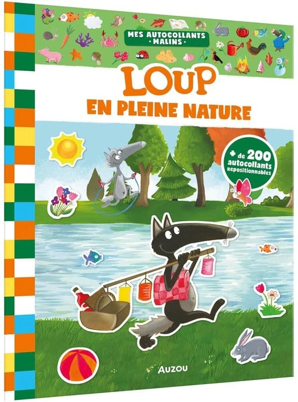 Mes autocollants malins : le Loup : en pleine nature