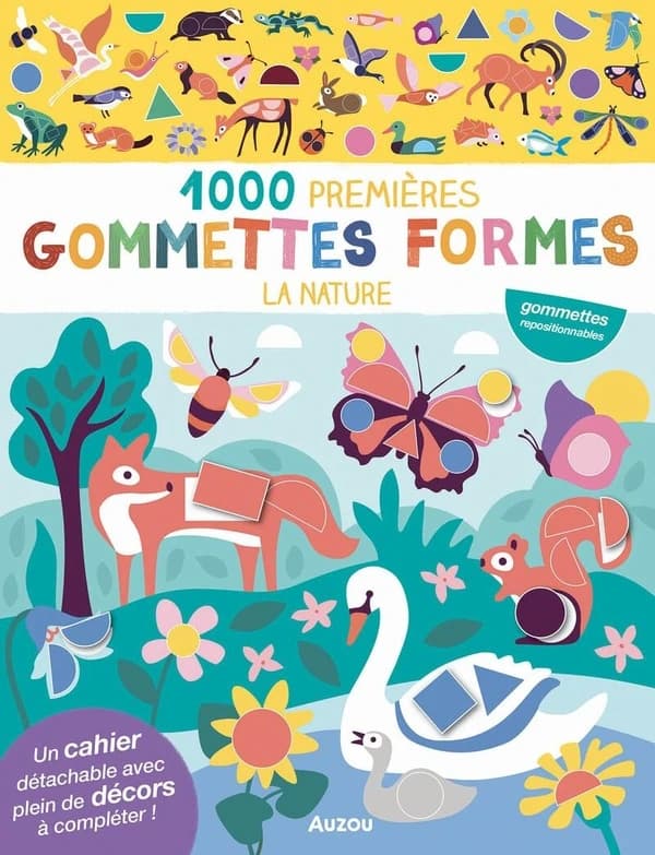 1000 premières gommettes formes : la nature