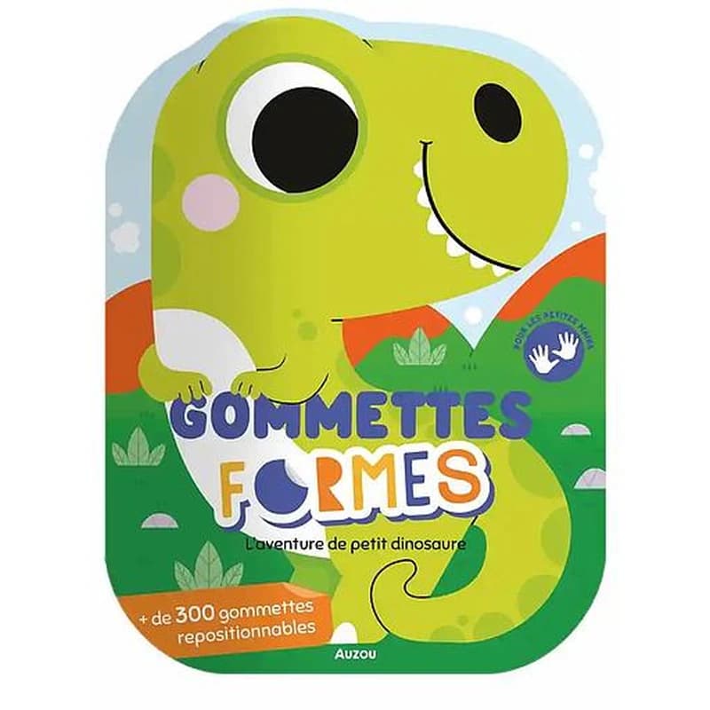 Gommettes formes : l'aventure de petit dinosaure
