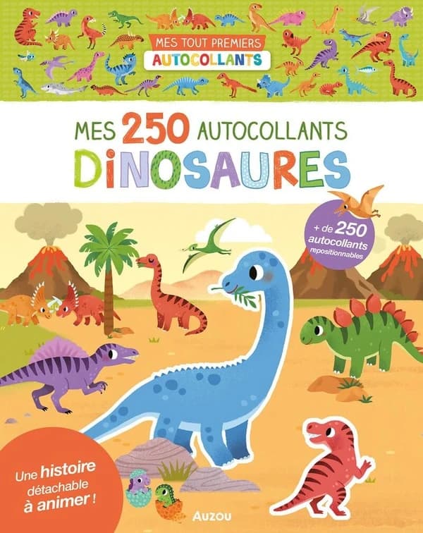 Mes 250 autocollants : dinosaures