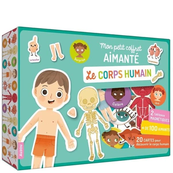 Mon petit coffret aimanté : Le corps humain