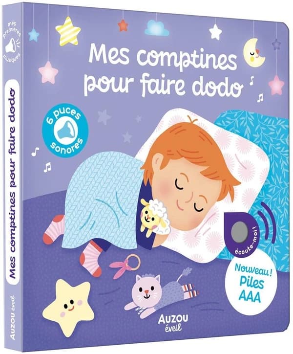 Mes comptines pour faire dodo : 6 puces sonores